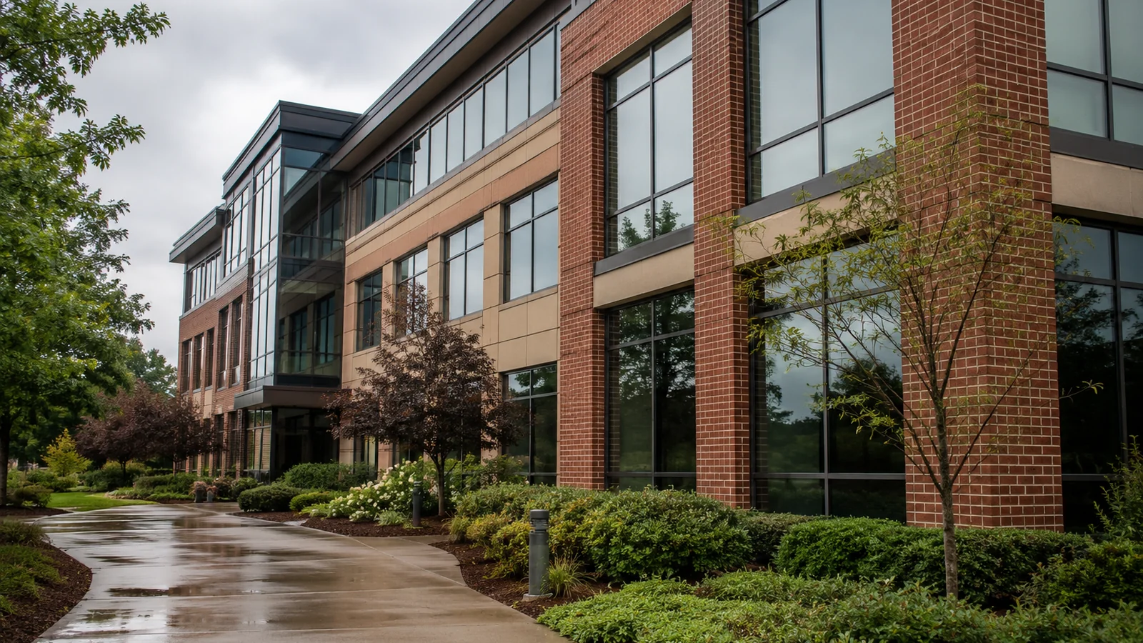 A commercial building exterior