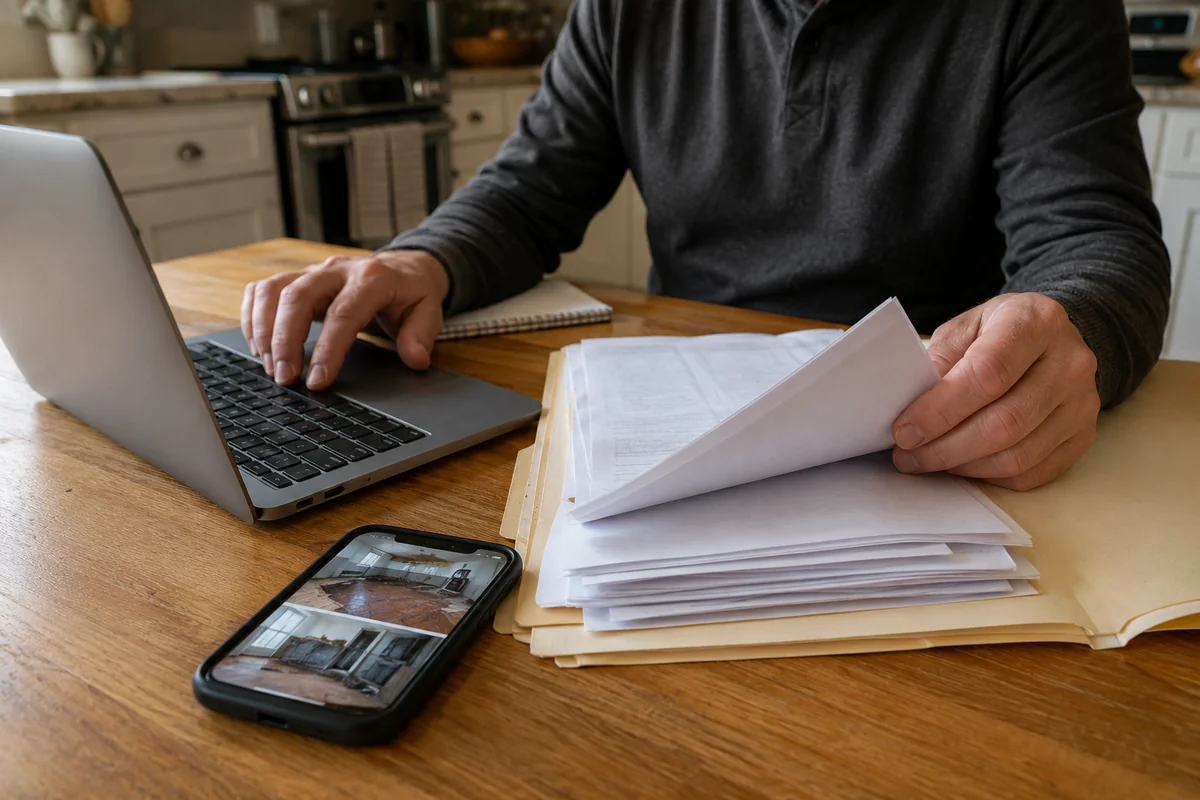 Reviewing documentation and paperwork